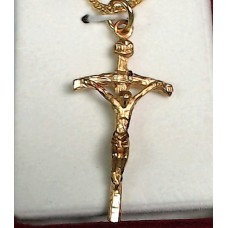 Papal Crucifix on 18" chain